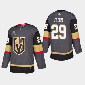 Vegas Golden Knights Trikot #29 Marc-Andre Fleury 2018 Stanley Cup Final Bound Patch Authentic Player Grau